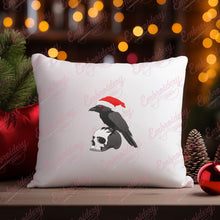 Christmas Raven Santa Embroidery Design