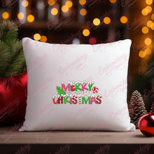Merry Christmas Festive Greetings Embroidery Design