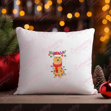 Christmas Golden Retriever Embroidery Design