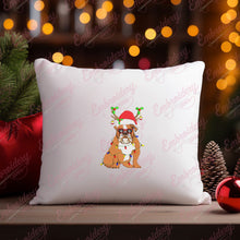 Christmas Santa Bulldog Embroidery Design