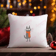 Cozy Christmas Cat Embroidery Design