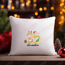 Christmas 25th December Celebration Embroidery Design