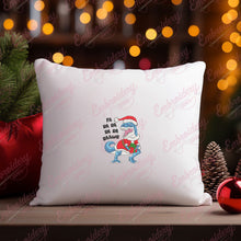 Fa Ra Ra Rawr Christmas Dinosaur Embroidery Design