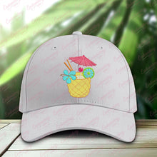 Pineapple Fruit Cocktail Summer Embroidery Design
