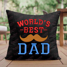 Worlds Best Dad Fathers Day Embroidery Design