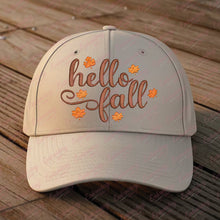 Autumn Leaves & Hello Fall Embroidery Design