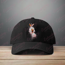Surprised Chicken Embroidery Design