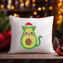 Christmas Kitty Avocato Embroidery Design