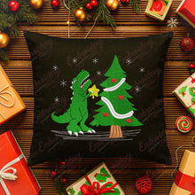 Struggle Dinosaur Christmas Tree Embroidery Design