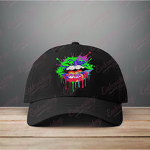 Colorful Lip Embroidery Design