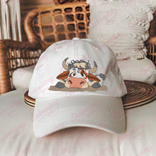 Funny Tired Cow Embroidery Design
