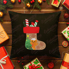 Christmas Sock And Gingerbread Embroidery Design