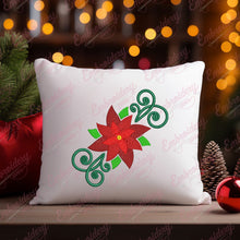 Elegant Christmas Flower Embroidery Design