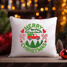 Christmas Tree Truck Embroidery Design