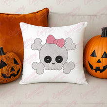 Girl Skull Halloween Machine Embroidery Design