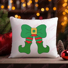 Christmas Elf Bow & Legs Embroidery Design