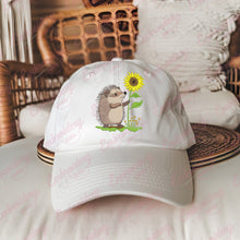 Sweet Garden Hedgehog Sunflower Embroidery Design