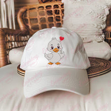 Cute Duck Feel In Love Embroidery Design
