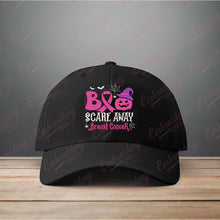 Boo Scare Away Breast Cancer Embroidery Design