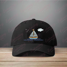 Cartoon Sailboat Machine Embroidery Design