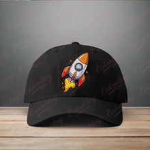 Space Rocket Embroidery Design