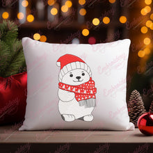 Christmas Polar Bear Embroidery Design