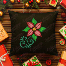 Poinsettia Floral Christmas Embroidery Design