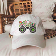 Floral Monster Truck Embroidery Design