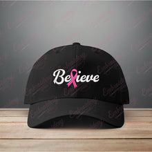 Breast Cancer Believe Embroidery Design