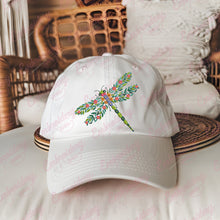 Beautiful Floral Dragonfly Embroidery Design