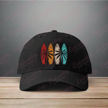 Surfboard Retro Embroidery Design