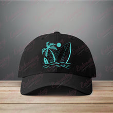 Surfboard Machine Embroidery Design