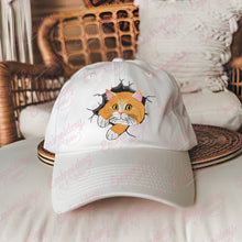 Cat Cracked Wall Embroidery Design