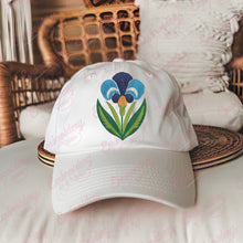 Iris Bloom Embroidery Design