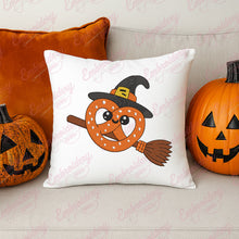 Halloween Pretzel On Broom Embroidery Design
