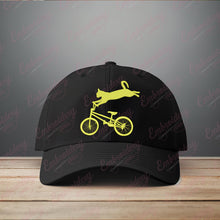 Bicycle With Kitty Cat Machine Embroidery Design