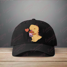 Cute Bubble Tea Dinosaur Tea Rex Embroidery Design