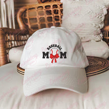 Baseball Mom with Bow Embroidery Design