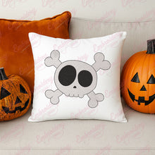 Skull And Crossbones Halloween Embroidery Design