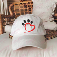 Beautiful Heart Paw Embroidery Design