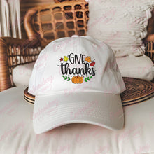 Give Thanks Thanksgiving Embroidery Design
