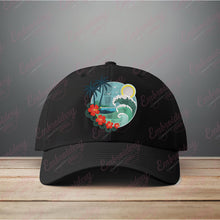 Tropical Island Embroidery Design