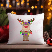 Sparkle Antler Christmas Reindeer Embroidery Design