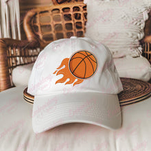 Basketball Flames Embroidery Design