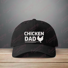 Chicken Dad Embroidery Design