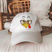 Cute Turkey Face Fall Thanksgiving Embroidery Design