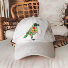 Beautiful Floral Crow Embroidery Design