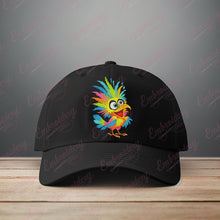Crazy Bird Colorful Cartoon Style Embroidery Design