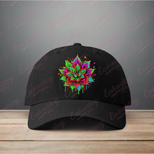 Colorful Mandala Flower Embroidery Design