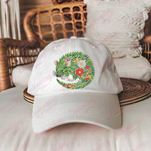 Colorful Botanical Opossum Embroidery Design